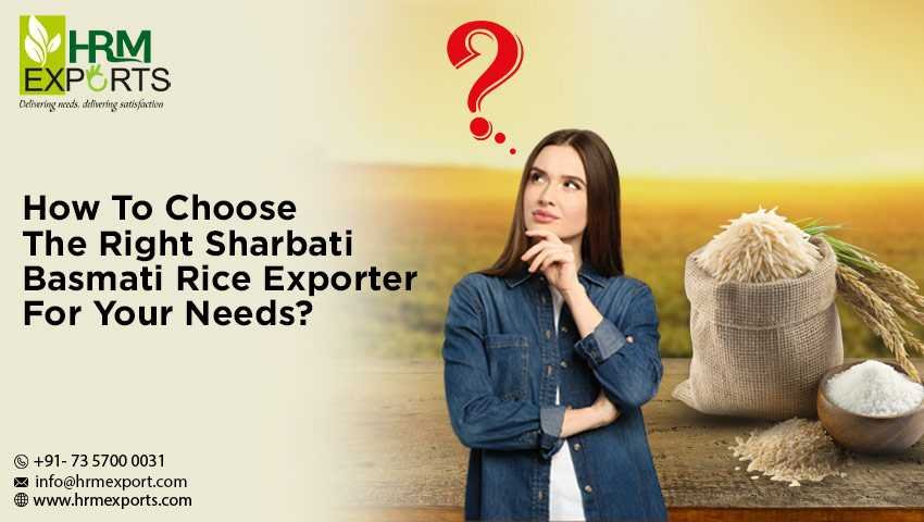 How To Choose The Right Sharbati Basmati Rice Exporter For Your Needs?